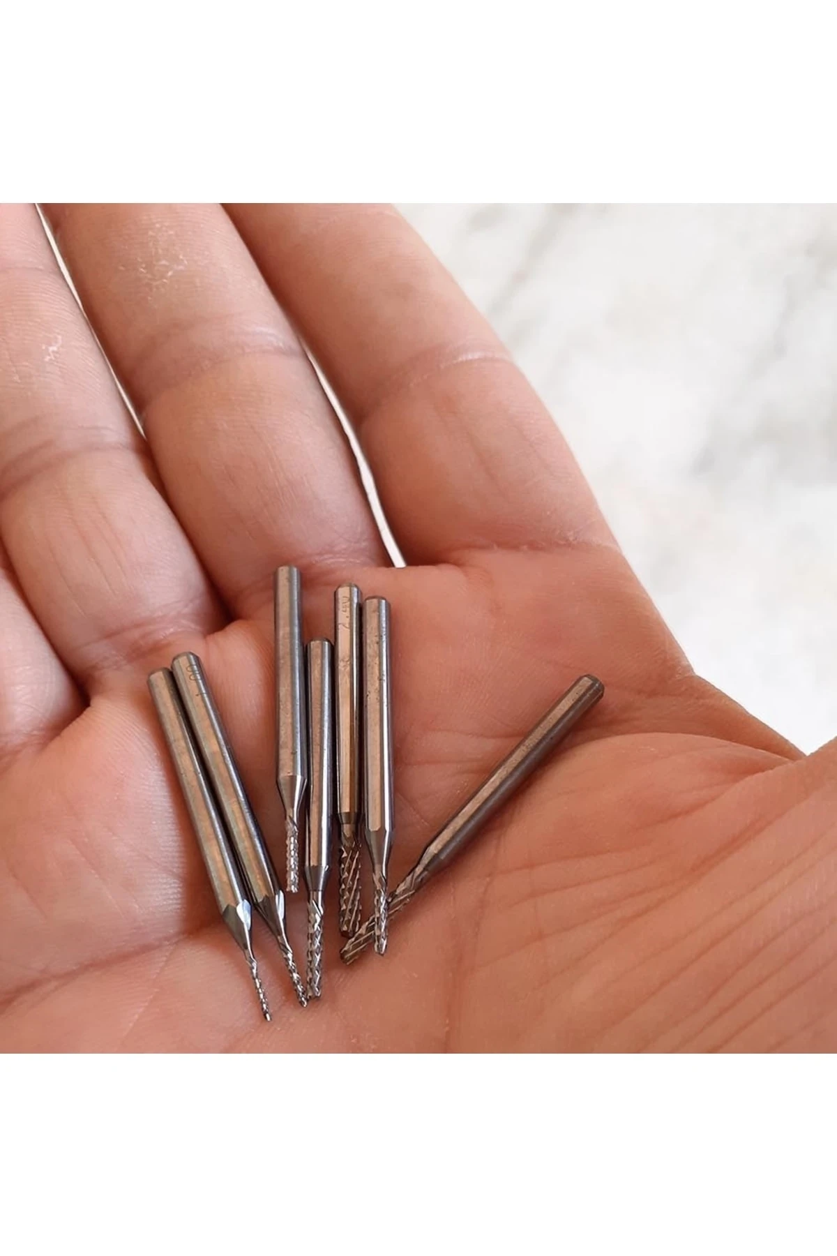 Karbür Tungsten Uç 1mm Alüminyum Demir Işleme Freze Cnc Kesici Ucu