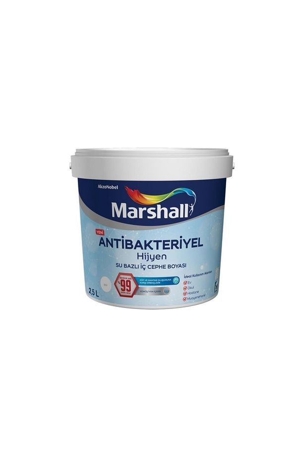 Antibakteriyel Hijyen Su Bazlı Iç Cephe Boyası 2,5 L.