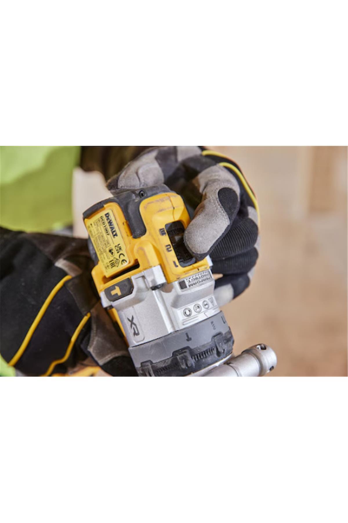 DEWALT DCD1007NT XR Premium Kömürsüz Darbeli Matkap 169Nm (Aküsüz)