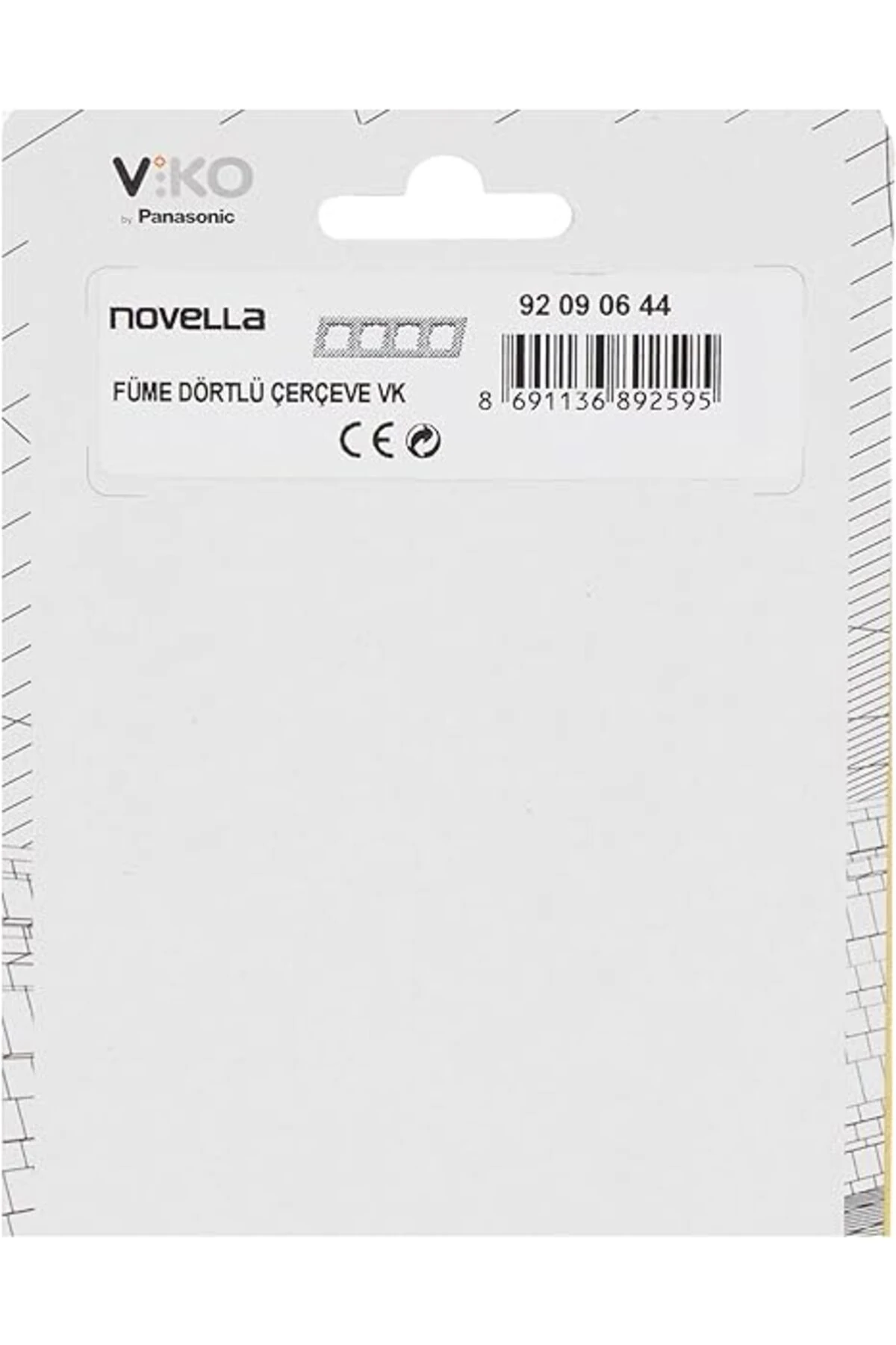 Viko Novella Füme Ikili Çerçeve  DörtlüÇerçeve