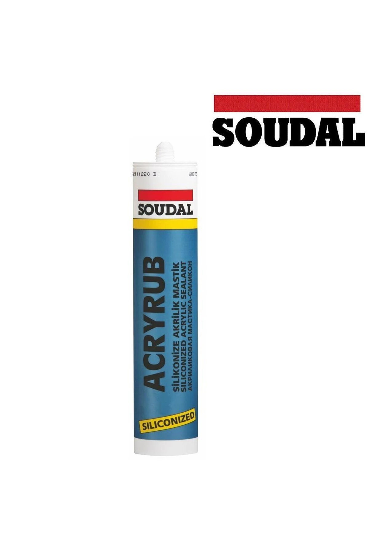 Acryrub Silikonize Mastik Beyaz 500 gr 30 Adet 500 gr