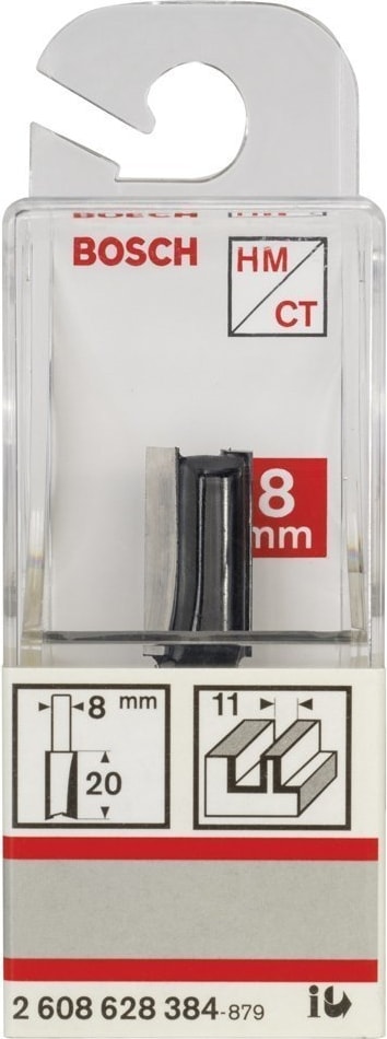 BOSCH Standard W Çift Oluk Düz Freze 8*11*51MM 2608628384
