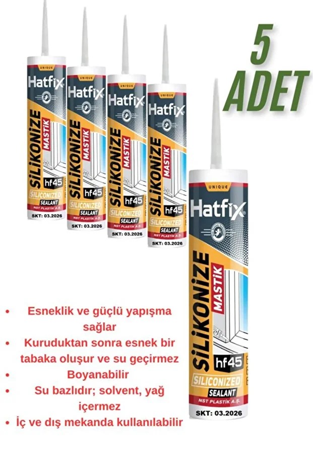 5 Adet Strafor Duvar Paneli Yapıştırıcı Beyaz Silikonize Mastik Panel Duvar Çıtası Yapıştırıcısı