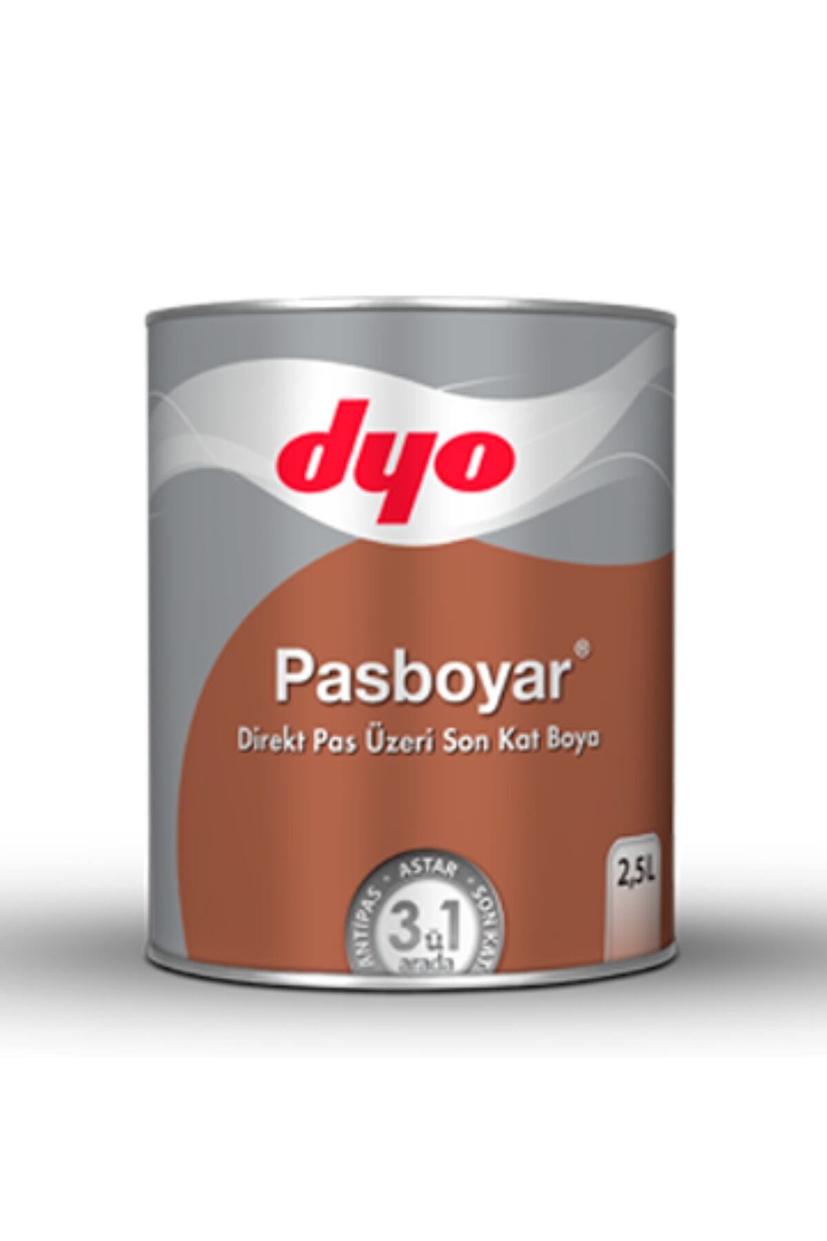 Pasboyar Antipaslı Yağlı Boya Siyah 0,75 Lt