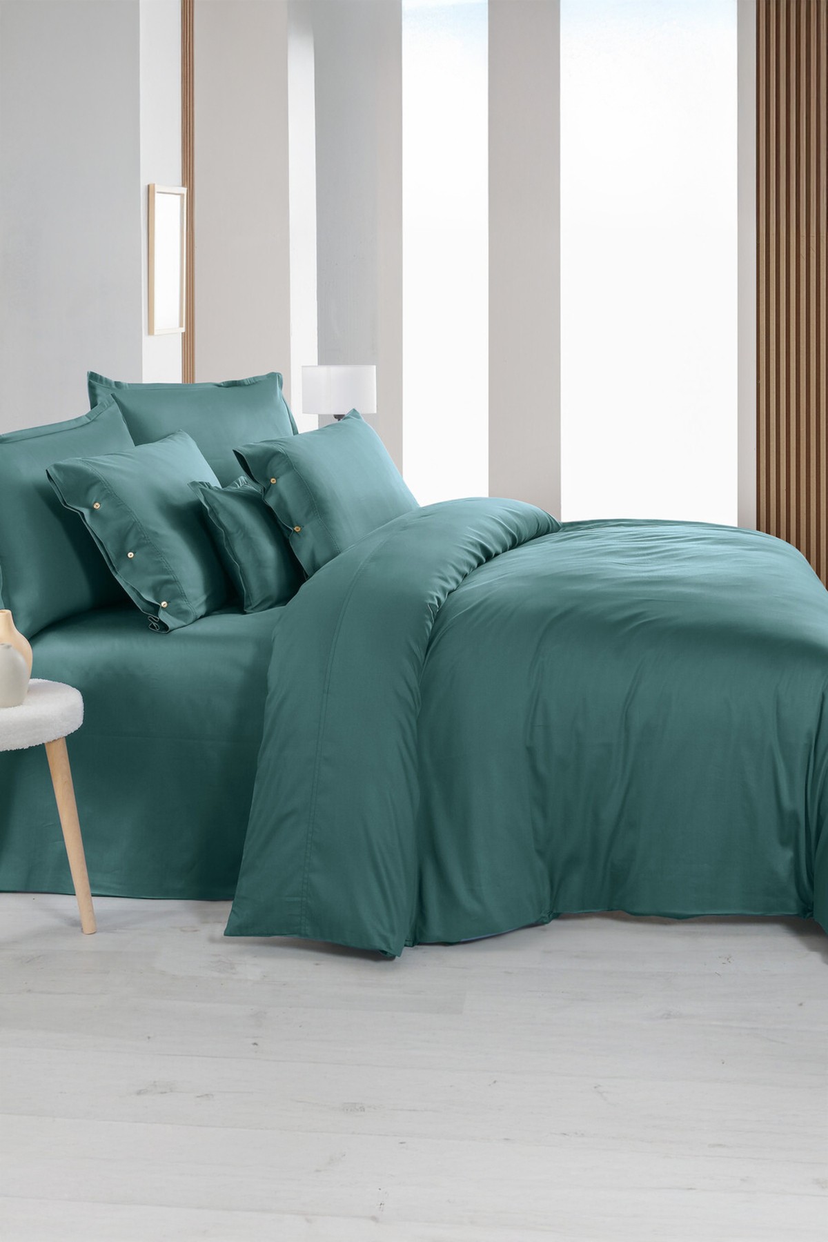 Monochrome Ocean %100 Pamuk Saten King Size Nevresim Takımı