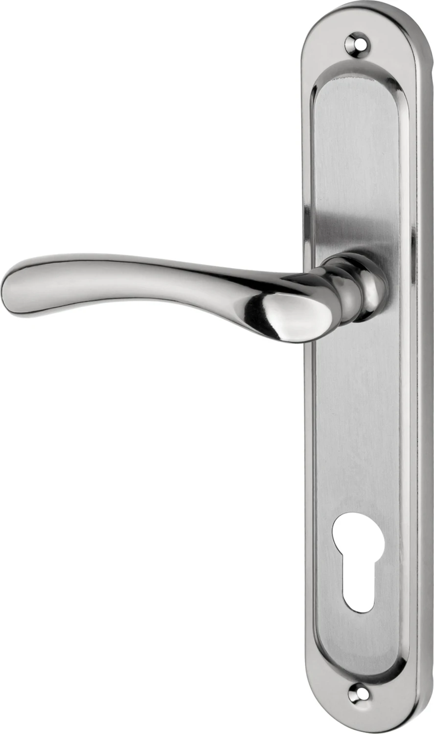 Saray Lüx Nikel Saten Aynalı Yale Kapı Kolu Çelik Kapı Kolu Sol El ile Açılır 1 Adet Tek Yön