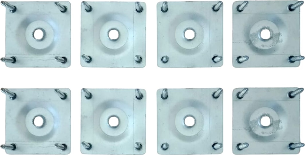 15 cm Mobilya Kanepe Koltuk Baza Yatak Çekyat Yükseltme Ayağı M8 Bağlantı Aparatlı Metal Ayaklar (8 Adet)