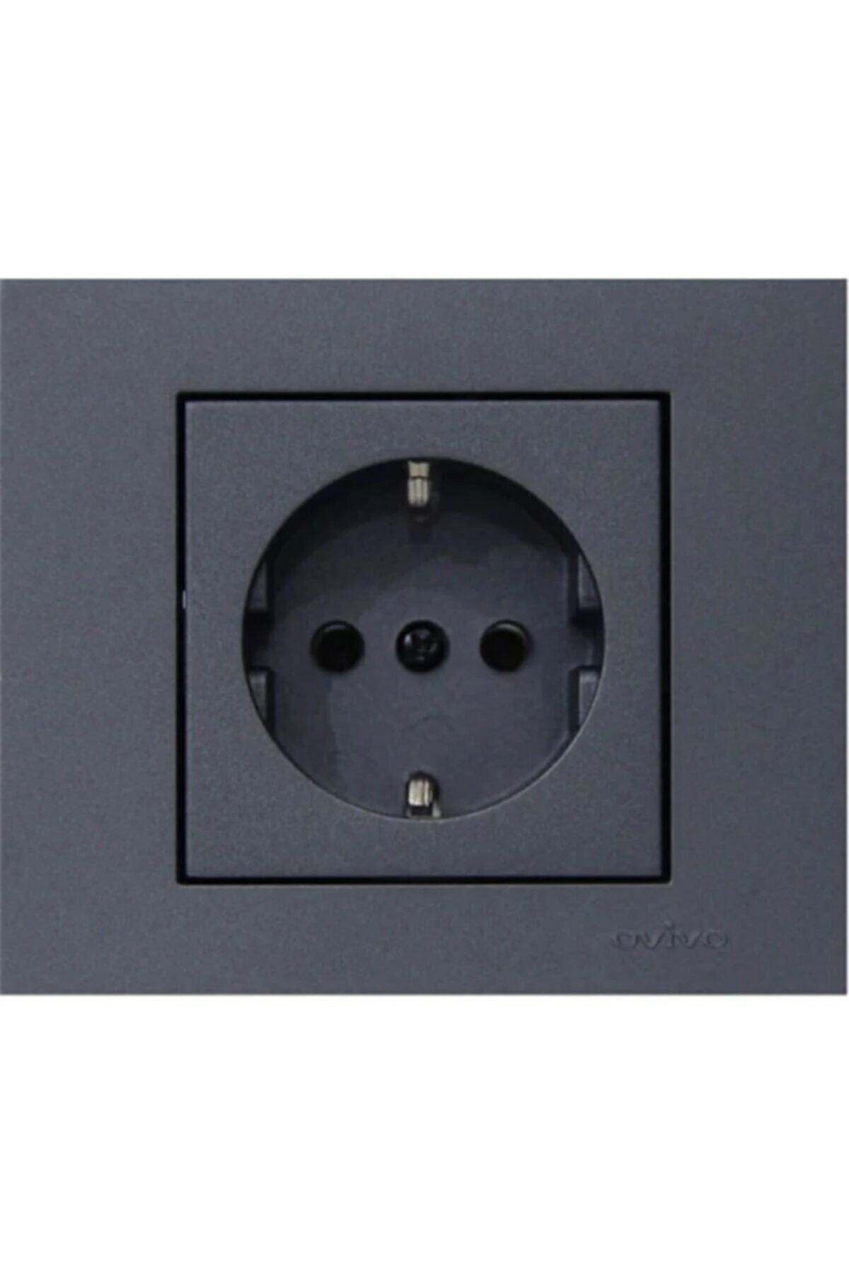 Grano Füme Topraklı Priz Çerçeve 600-0003xx-217