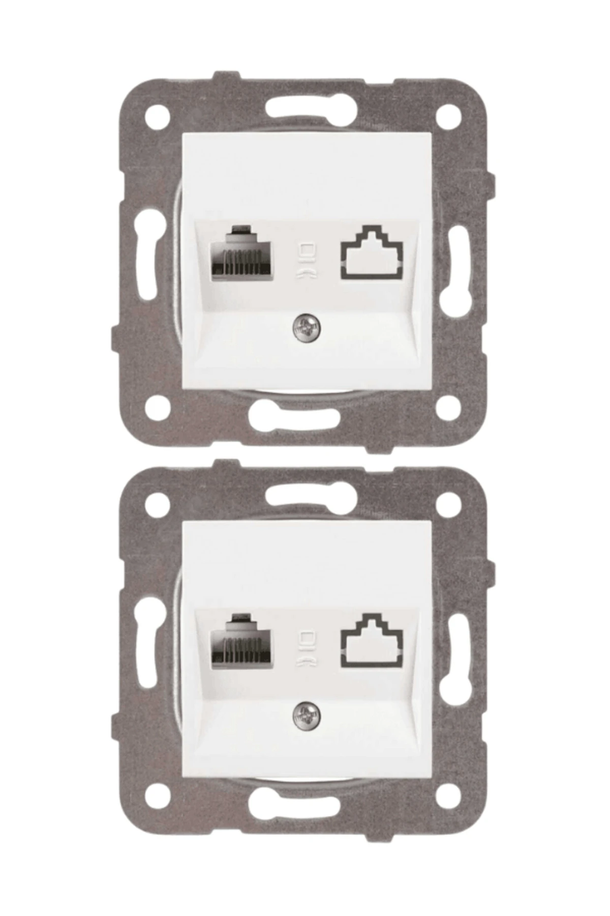 Viko Karre Tekli Nümeris Telefon Prizi Cat3 Beyaz (Çerçeve Dahil) 90967013 (2 Adet)