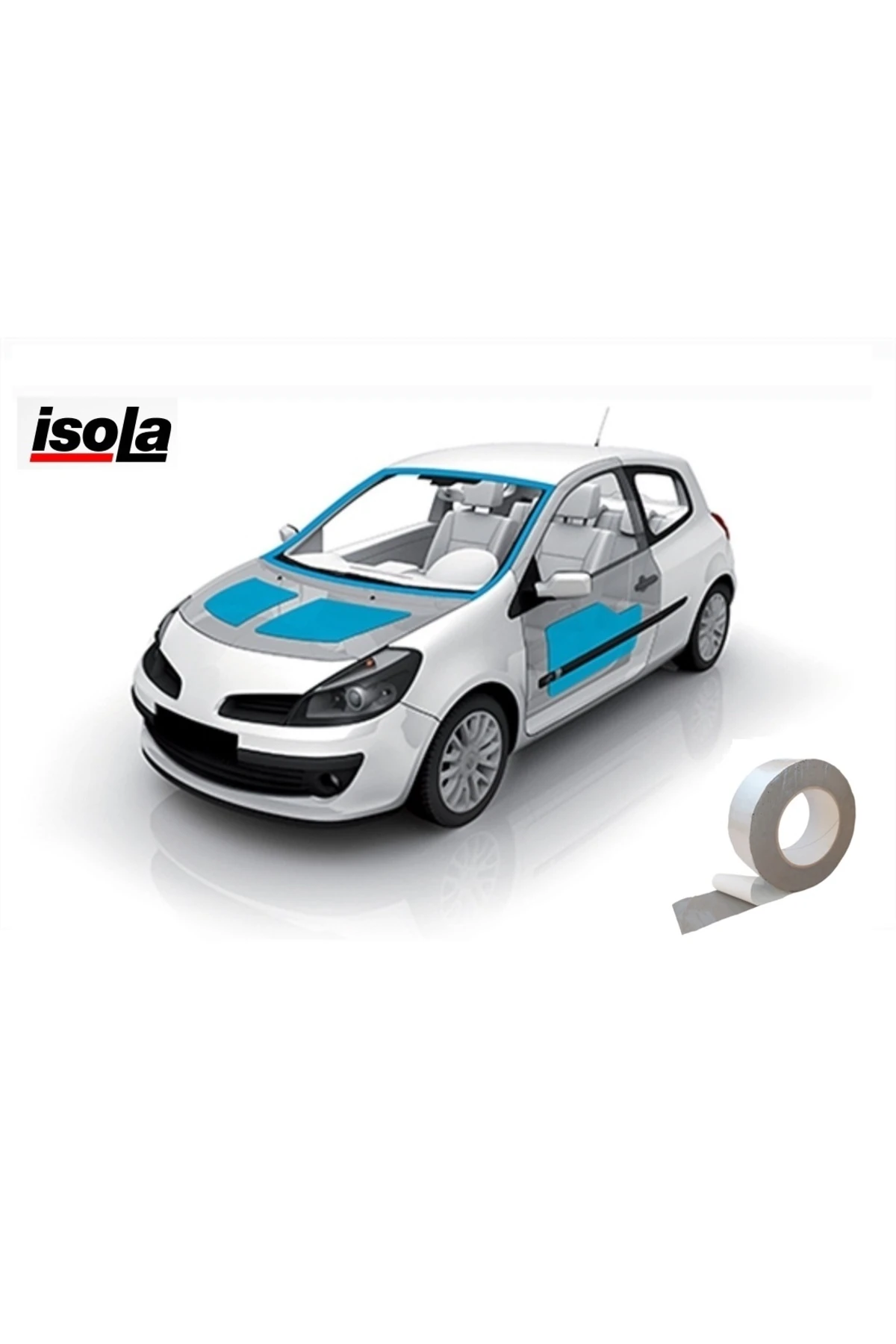 5cm X 2m Kendinden Yapışkan Butil Folyolu Oto Araç Araba Titreşim Ses Izolasyonu Su Yalıtımı Bantı