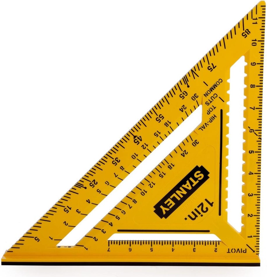STHT46011 Çift Renkli Abs Plastik Inç Ölçülü Gönye 12" (300 Mm)