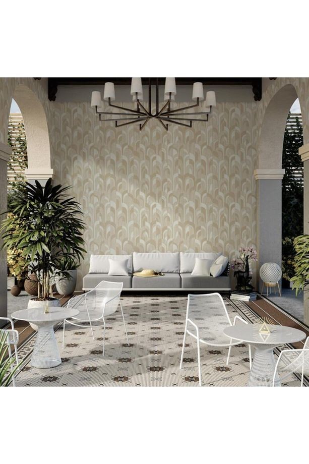 -OCTAGON 1209-2 KREM MODERN DESEN DUVAR KAĞIDI