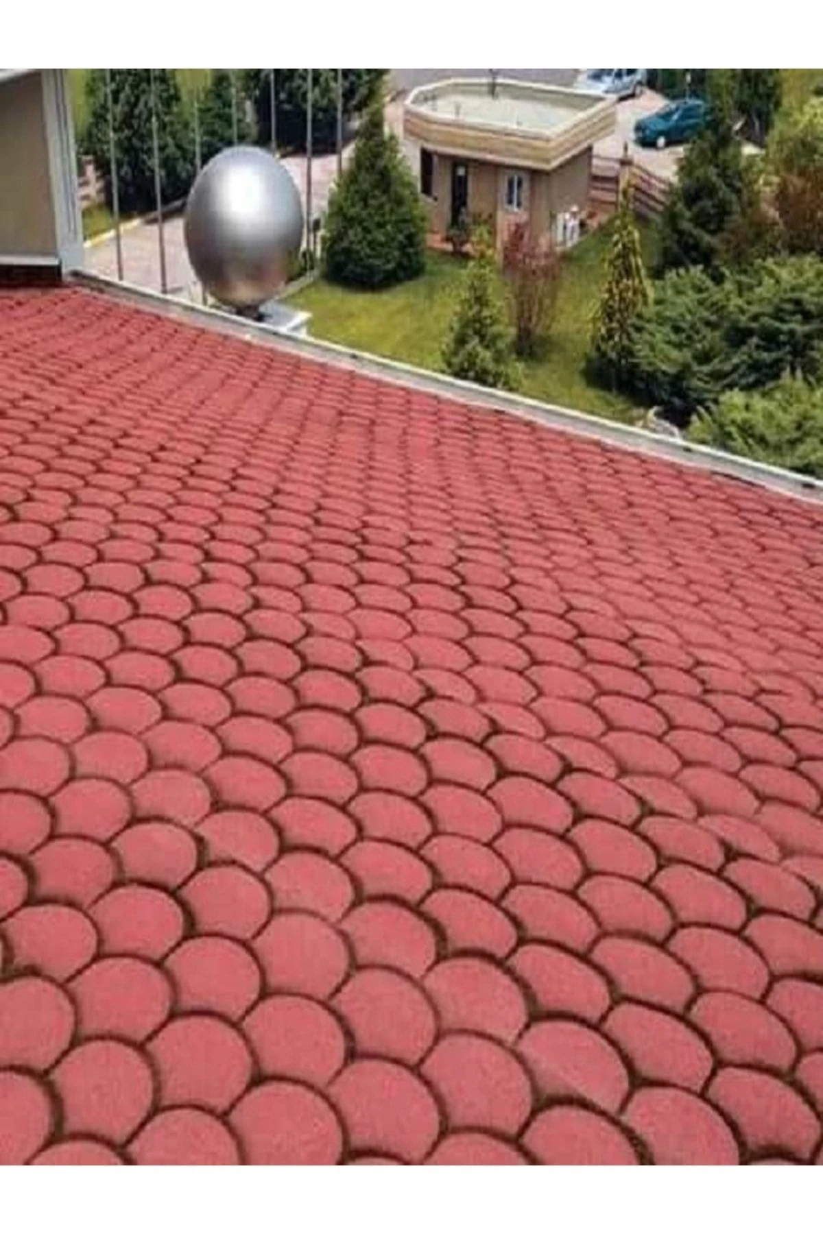 Çatı Membranı Çatı Şıngıl Desenli 10 Metre Çatı Kaplama Su Yalıtım