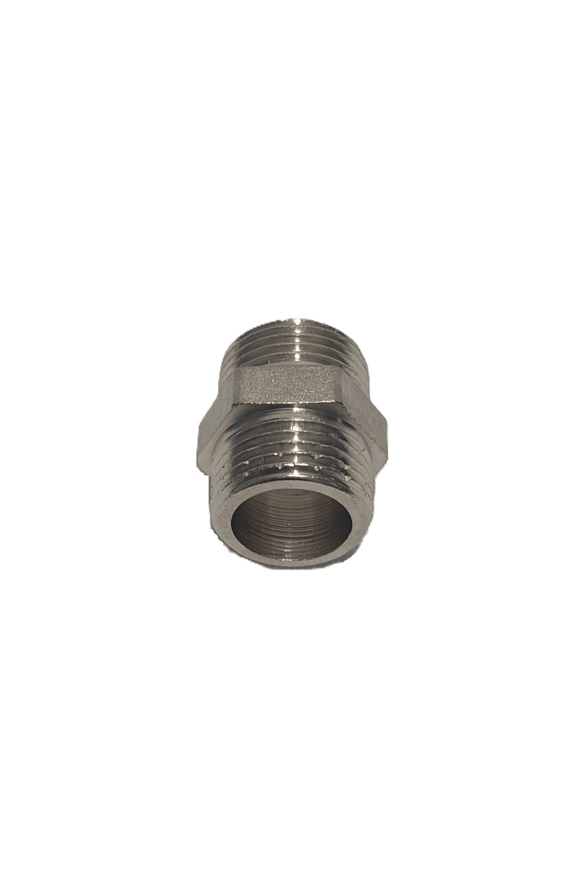 2'Li Paket 3/8" Sarı / Krom Dişli Nipel Dn10 - Chrome Nipple
