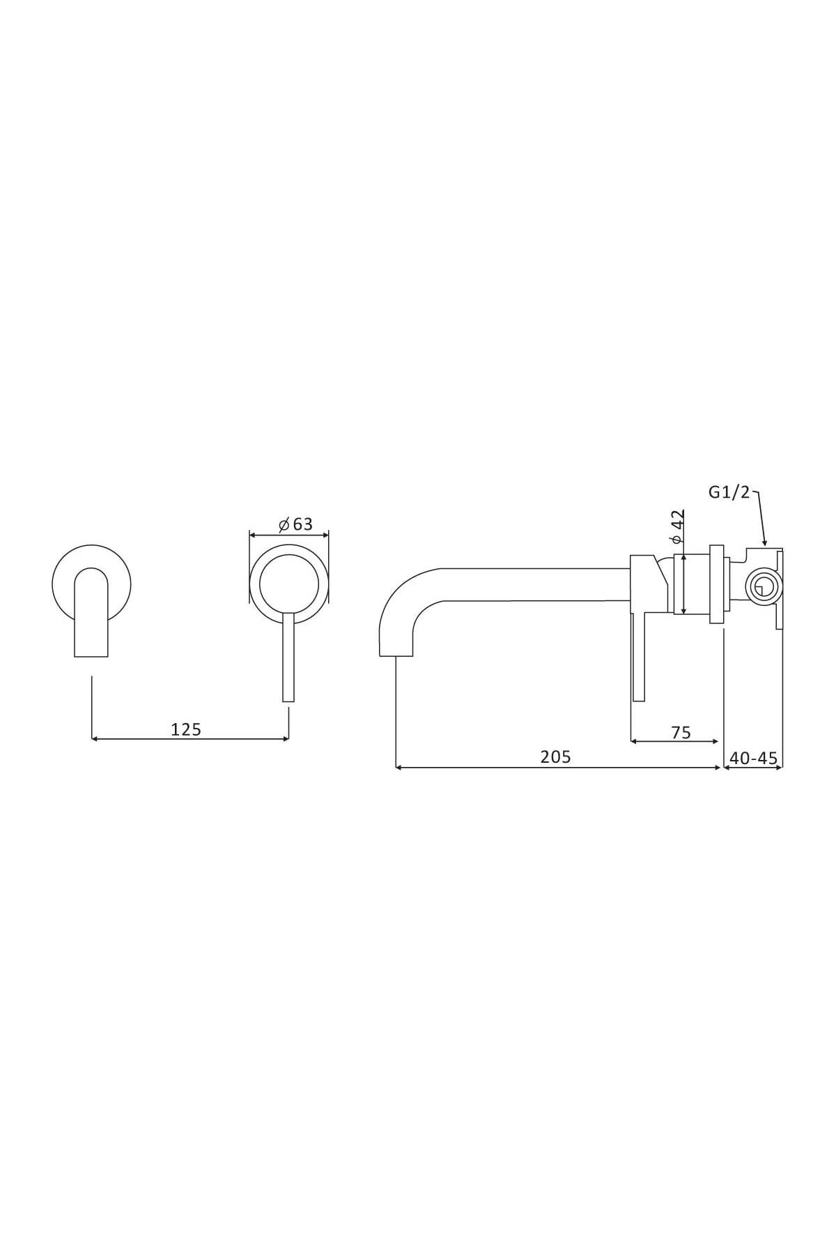 Duvardan Ankastre Lavabo Bataryası Antik Eskitme Kda101-a