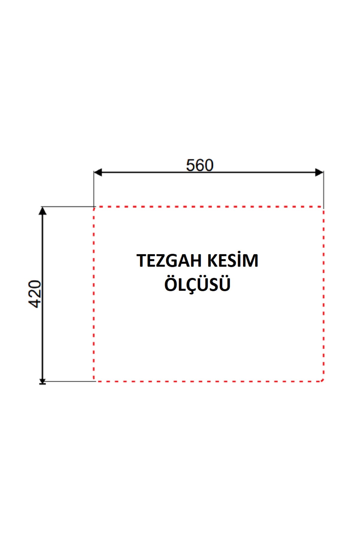 ASİL KROM AS 261-R ÇELİK EVİYE 44 X 58 (SAĞ)