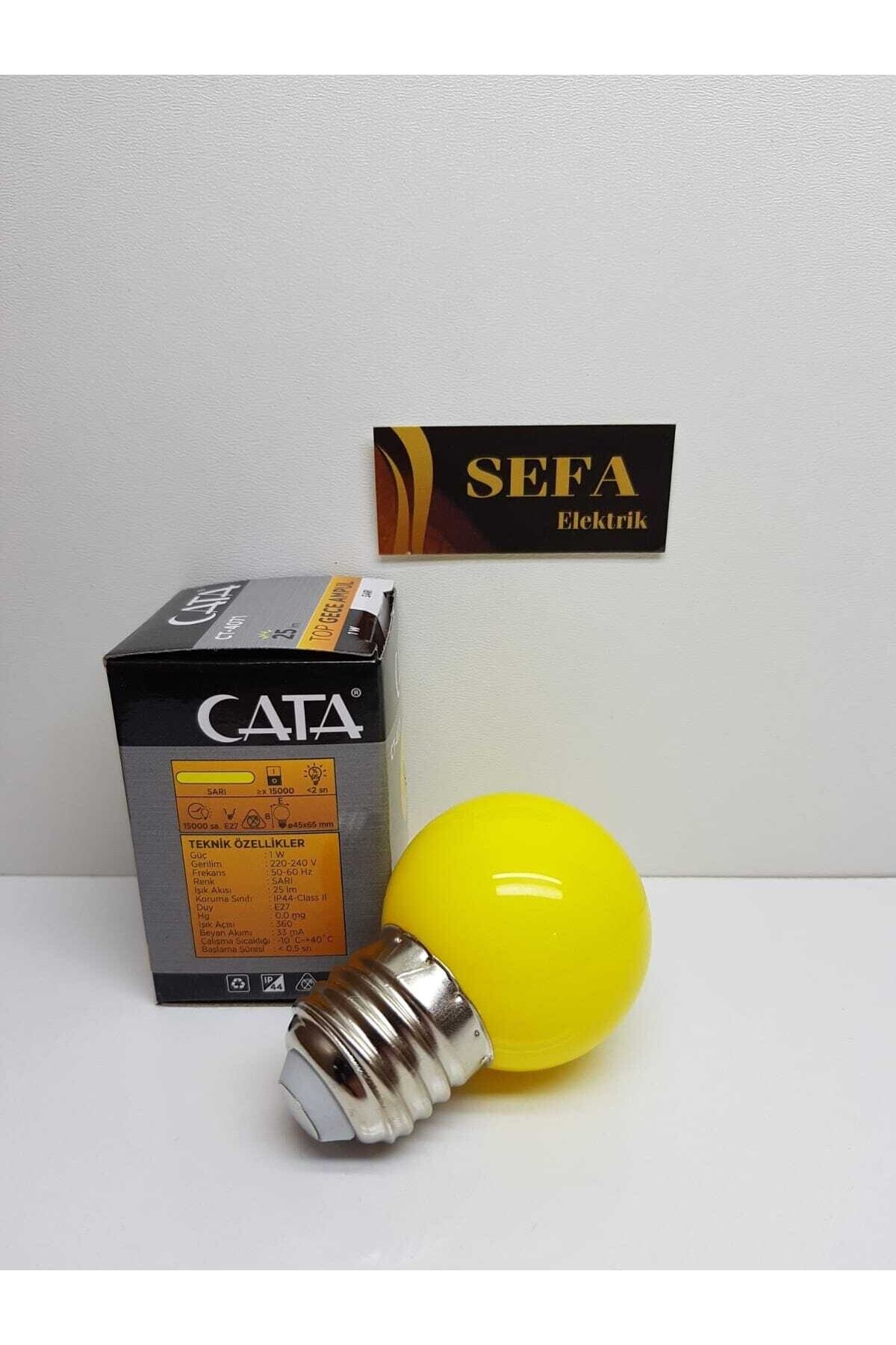 1 Watt Led Gece Lambası Sarı E27 Duy Sefa Elektrik