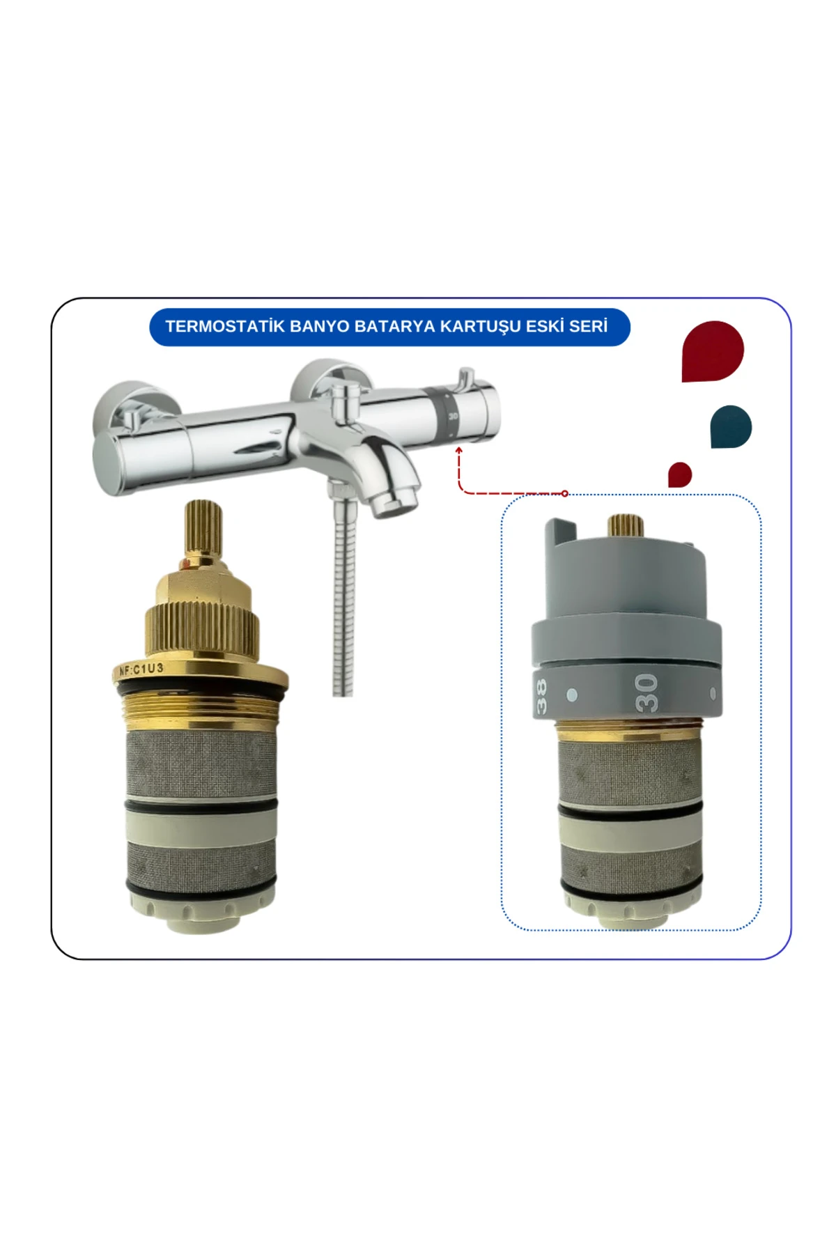 A31795YP Termostatik Kartus Kerox Te 2