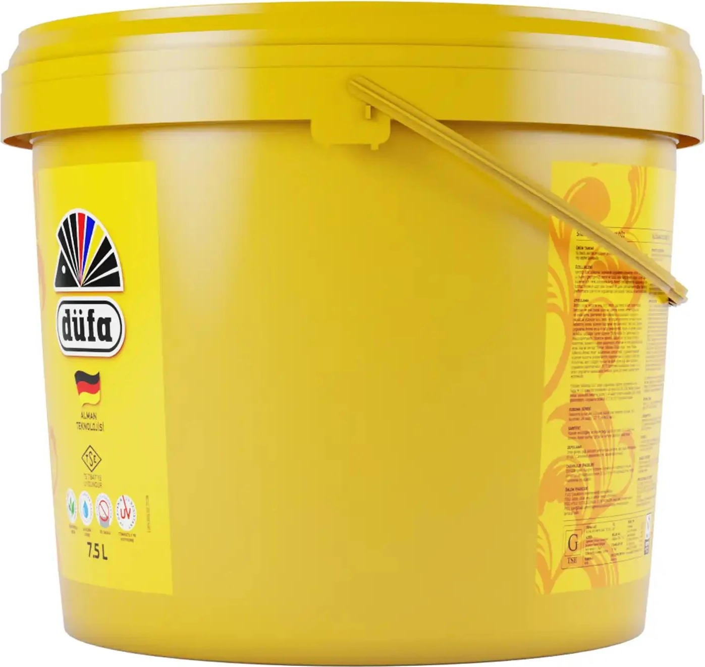 Silikonlu Düz Dış Cephe Duvar Boyası 3422 Kartopu 7.5 l