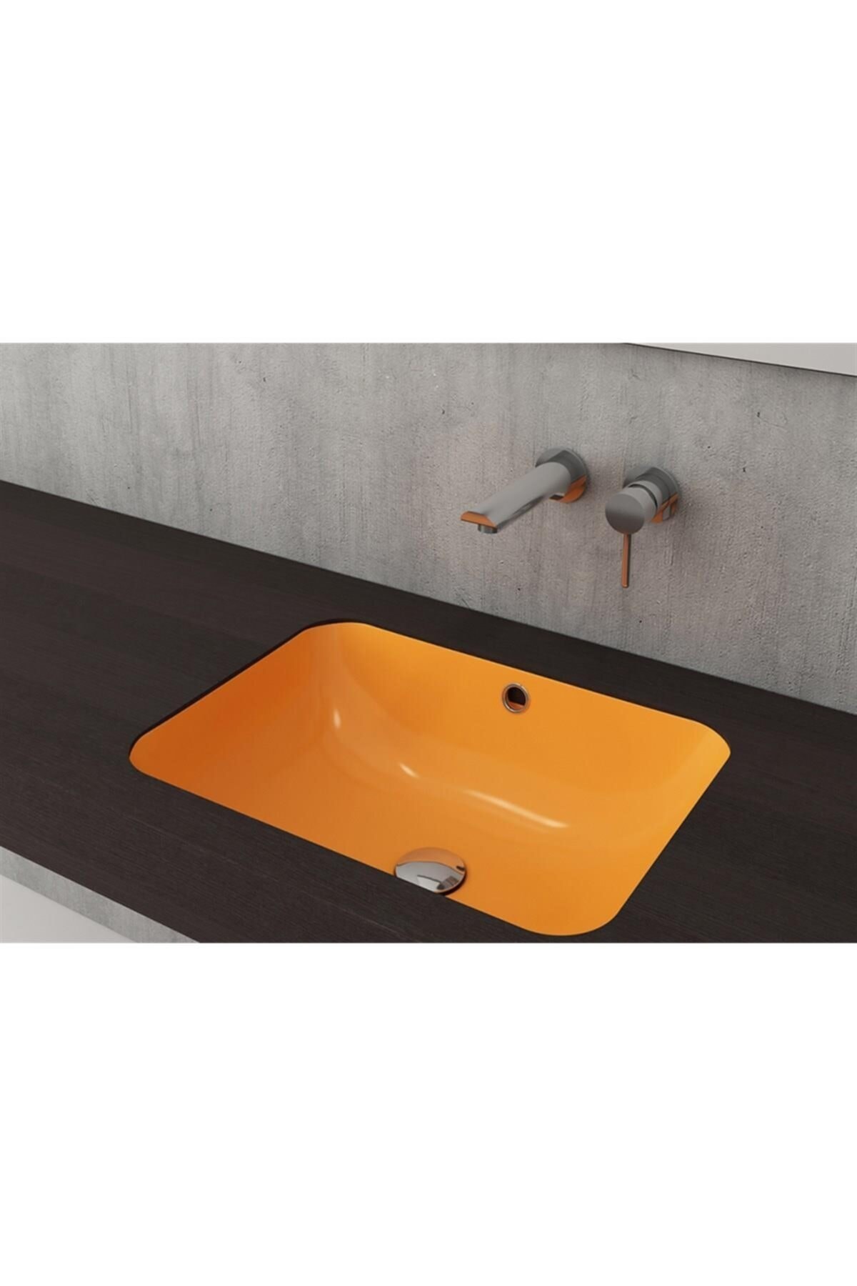Scala Tezgah Altı Lavabo Parlak Mandalina Sarısı 1006-021-0125