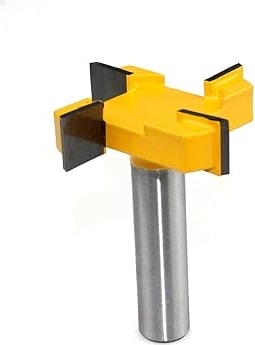 Düz Kesici Kılavuz 6 mm Uçları Ahşap Freze İçin 6X7.94X40X46 Ahşap Yönlendirici Bit 1/4 "6mm Shank 4 Kenar T Tipi Planya Kesici Ağaç İşleme Aleti Ahşap Endüstriyel Sınıf Freze