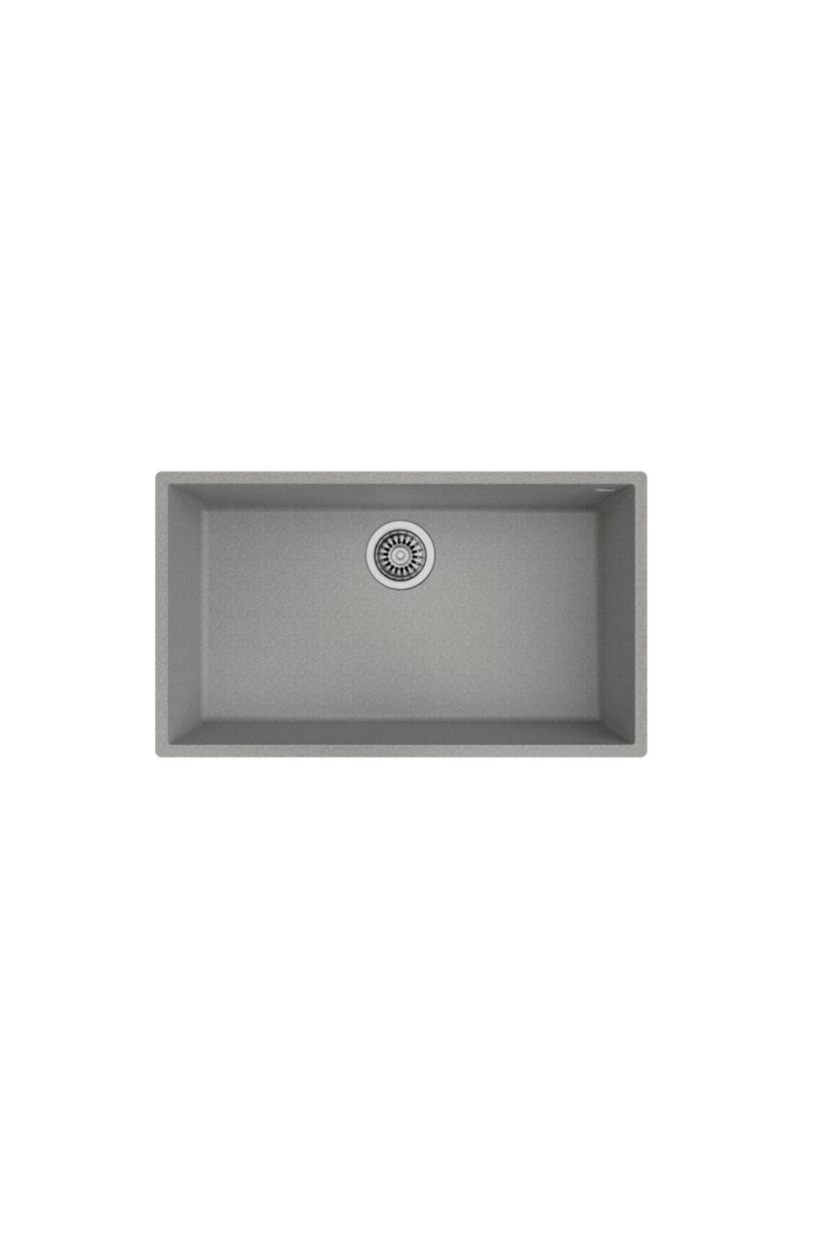 Square 72.40 Tezgah Altı Stone Gri Granit Evye