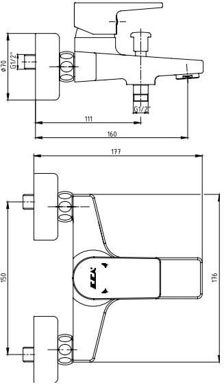 Eca Dalia Banyo Bataryası + Eca Logica Sürgülü Duş Seti Üst Takımı