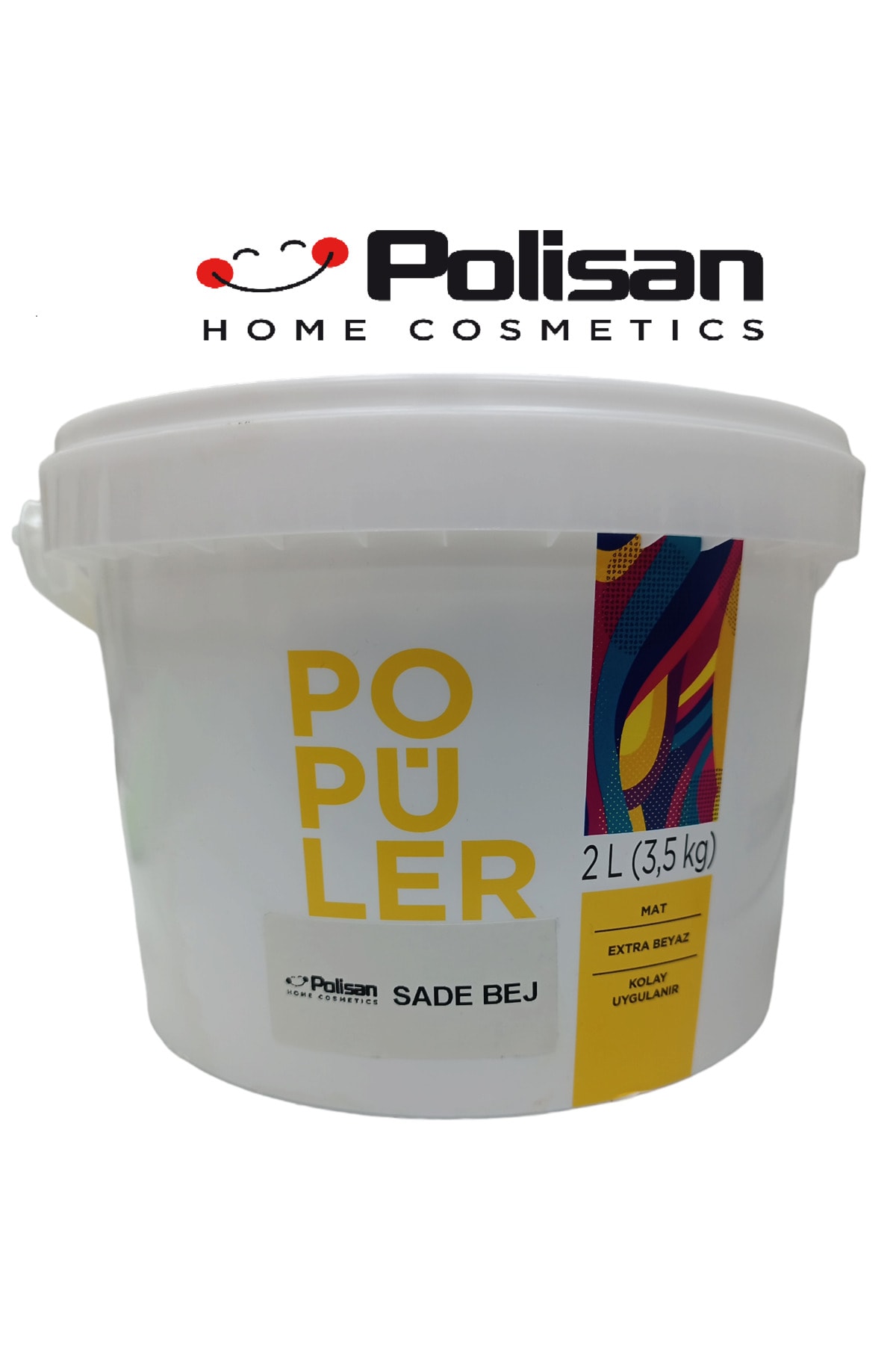 Popüler Ekonomik Fiyatlı İç Cephe Duvar ve Tavan Boyası 3.5 Kg Sade Bej