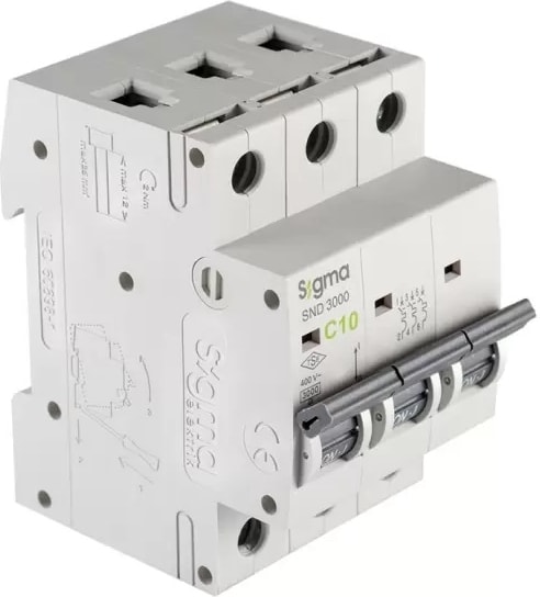 3X10A 3ka C Tip Otomatik Sigorta