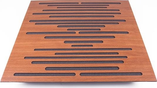 Akustik Ahşap Difüzör Panel Kahverengi 60 x 60 cm