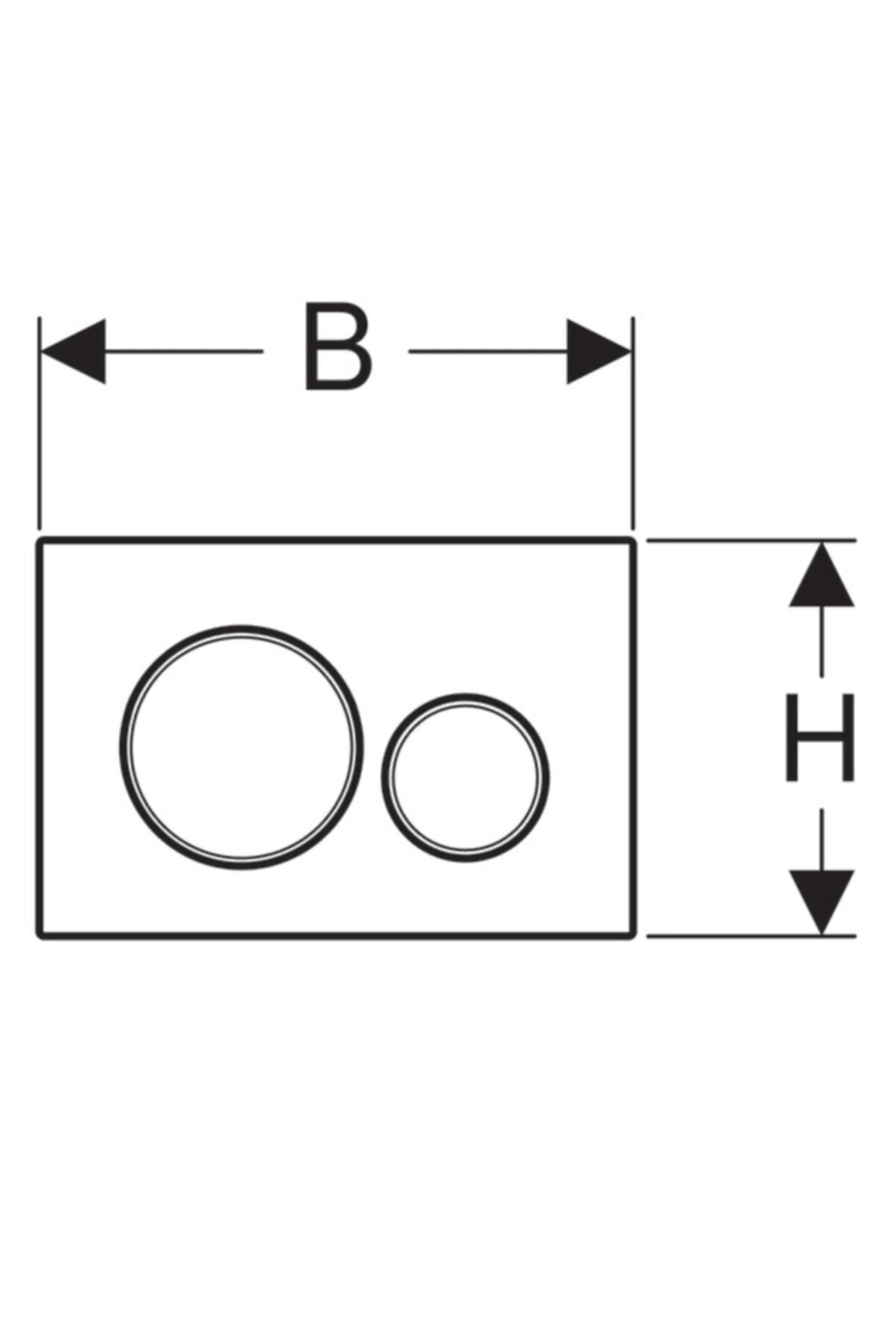 Geberıt Sıgma Kumanda Kapagı Mat/parlak/mat 115.882.kn.1