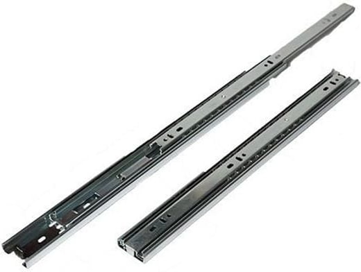Çift Açılır 45 mm Teleskopik Bilyeli Çekmece Rayı 40 cm