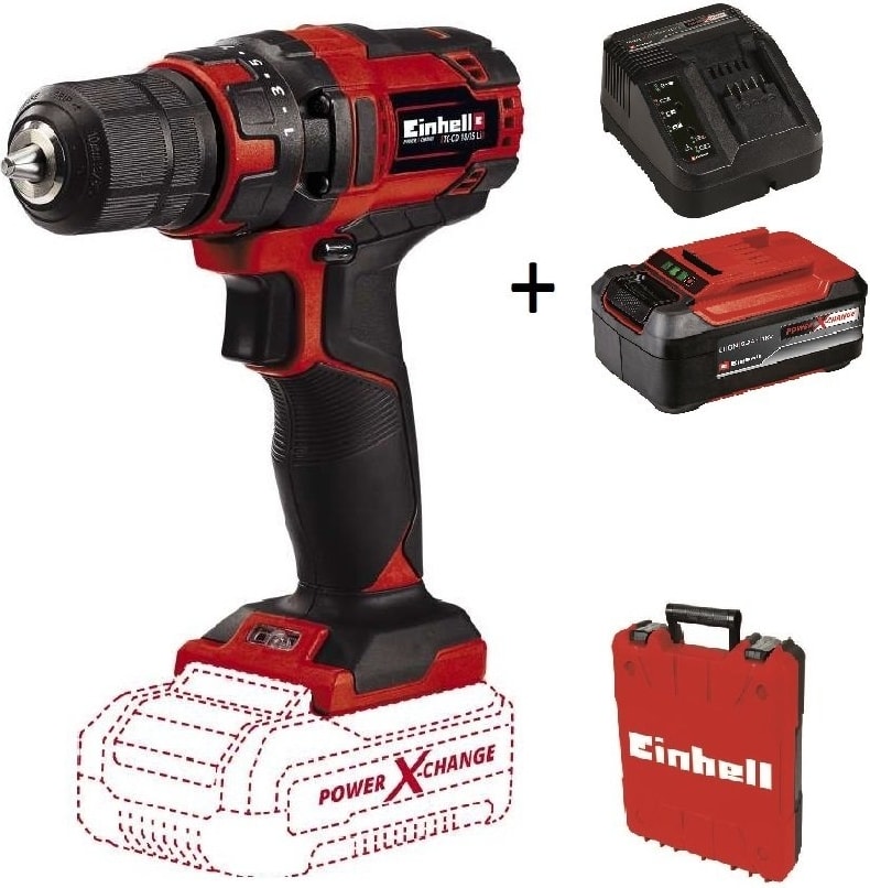 EİNHELL Tc-Cd 18/35 Li (1x5.2 Ah Plus Starter Kit) 18 V Akülü Vidalama Matkap Çantalı