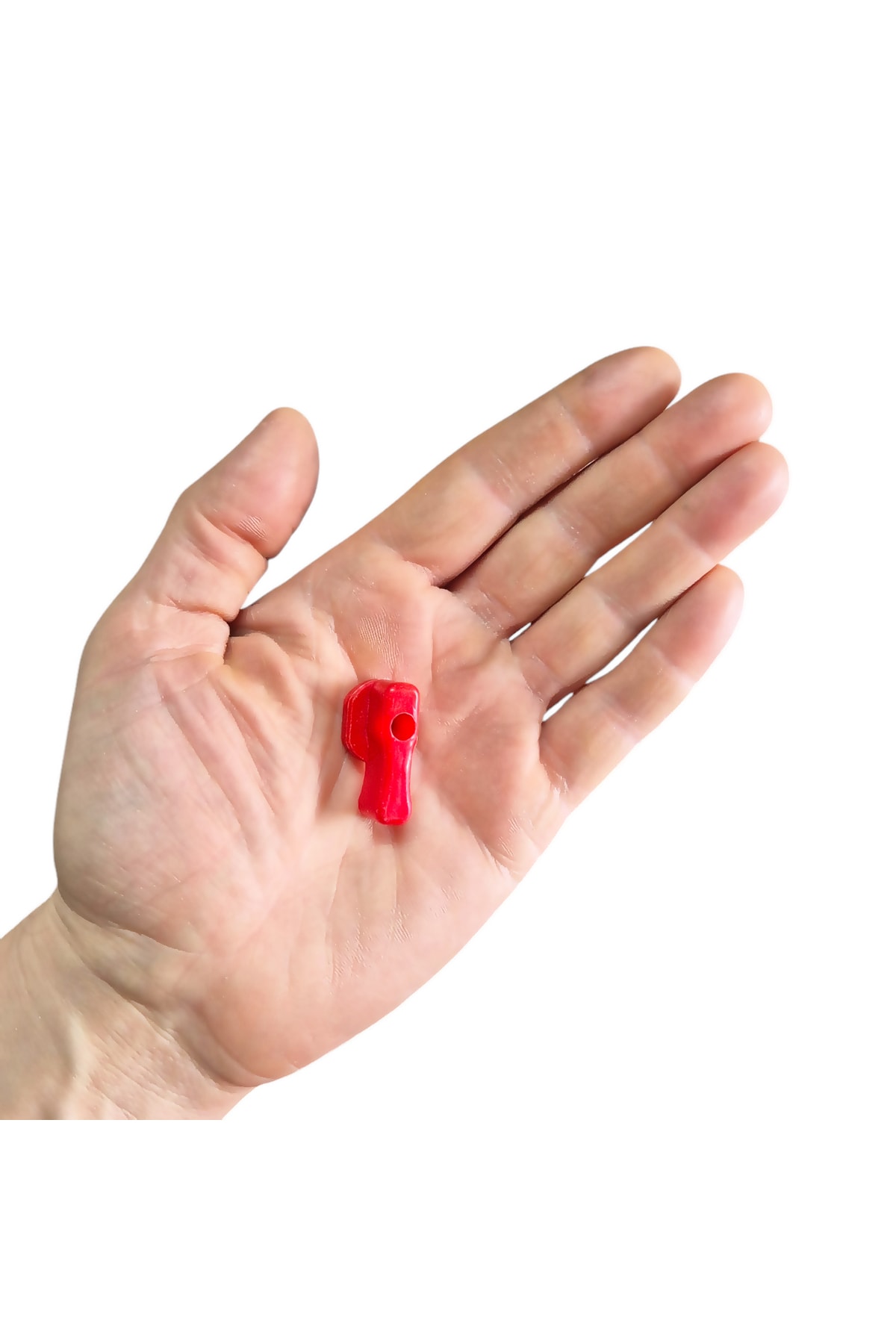 Kırmızı Plastik Mini Küresel Vana Başlığı Kollektör Kolu Ara Musluk Kelebek Başı -10 Adet