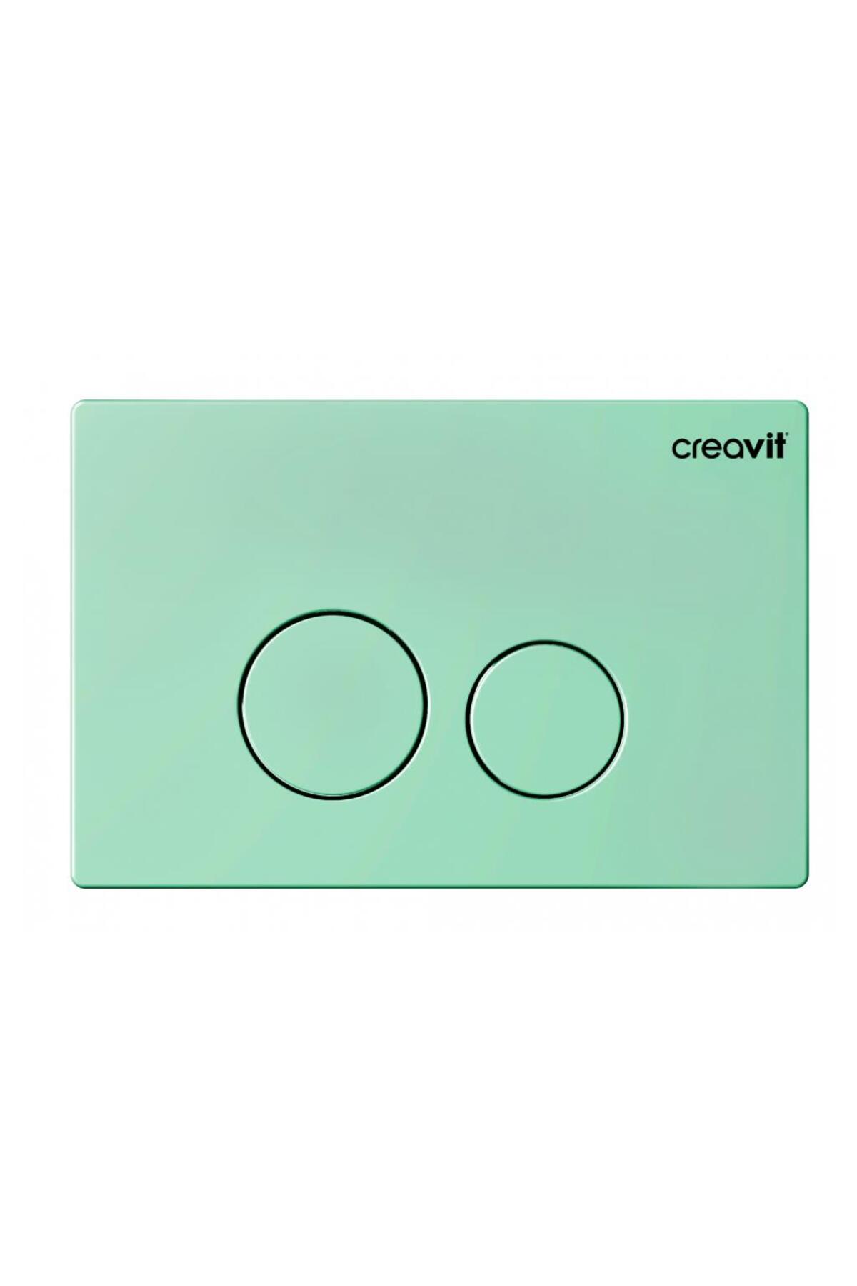 Mat Nil Yeşili Boyalı Kumanda Paneli Rezervuar Basma Buton