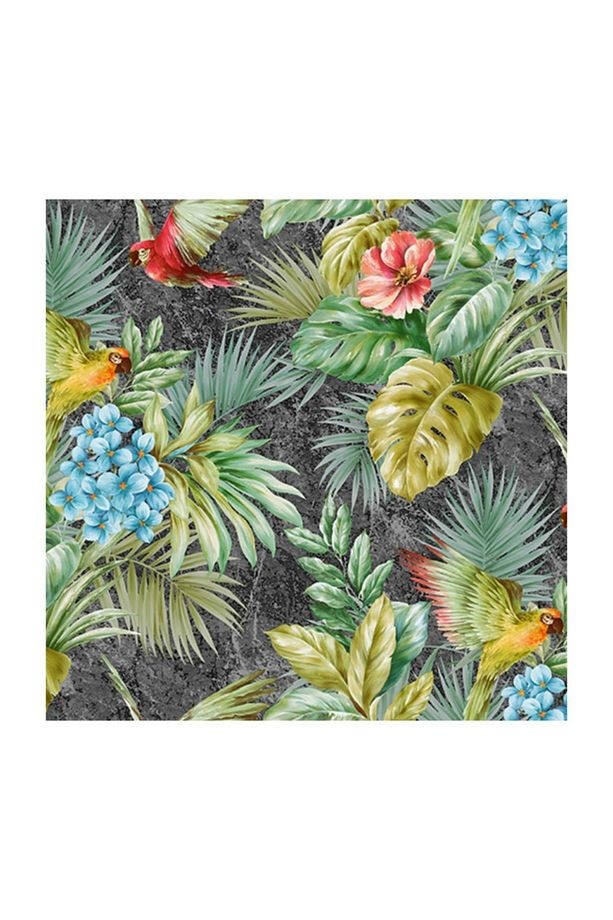 Sanat Yapı Tropicano 9905-4 Tropikal Palmiye Yaprak Desenli Duvar Kağıdı