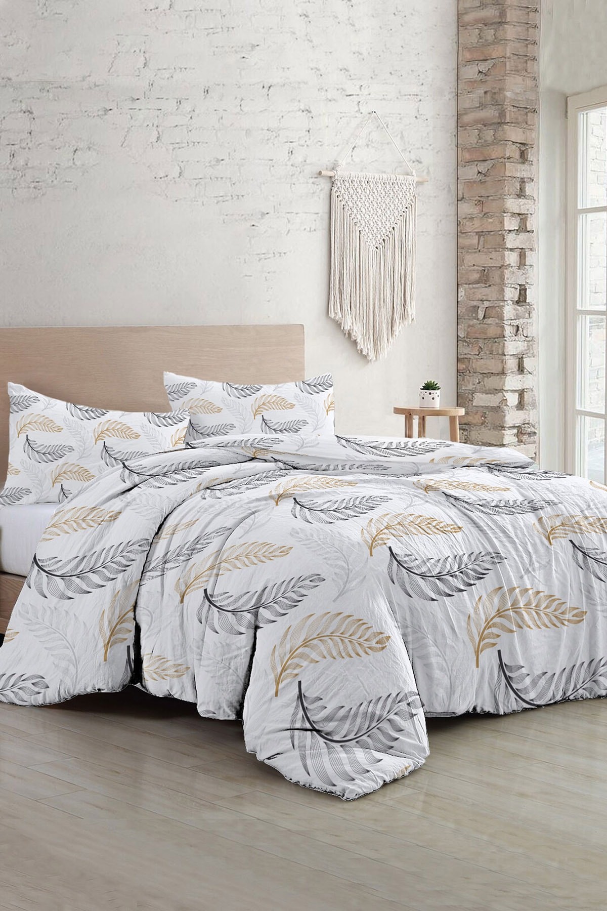 Kıng Sıze Pamuklu Çift Kişilik Nevresim Takımı Natura Soft Touch 220x240cm