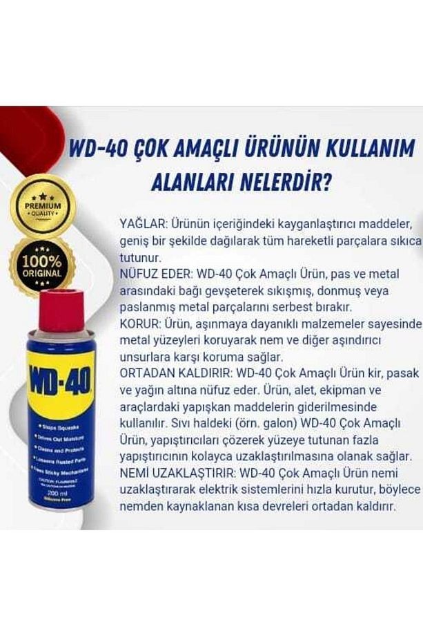 Wd-40 Pas Sökücü Ve Yağlayıcı 200mlx2 Adet
