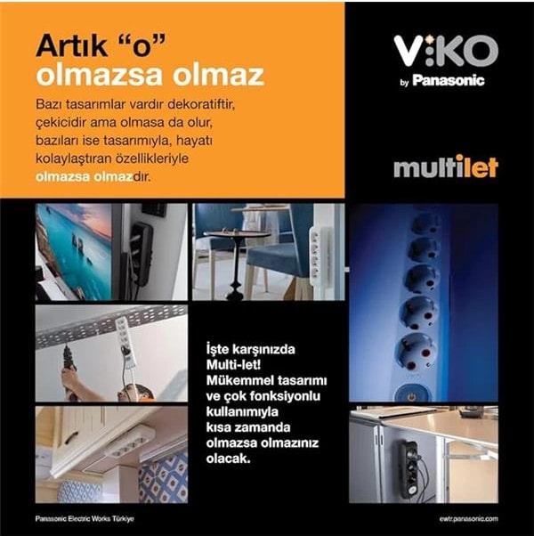 Multi-Let Dörtlü Priz Topraklı Kablolu Çarpma Karşıtı Çocuk Korumalı 5 mt