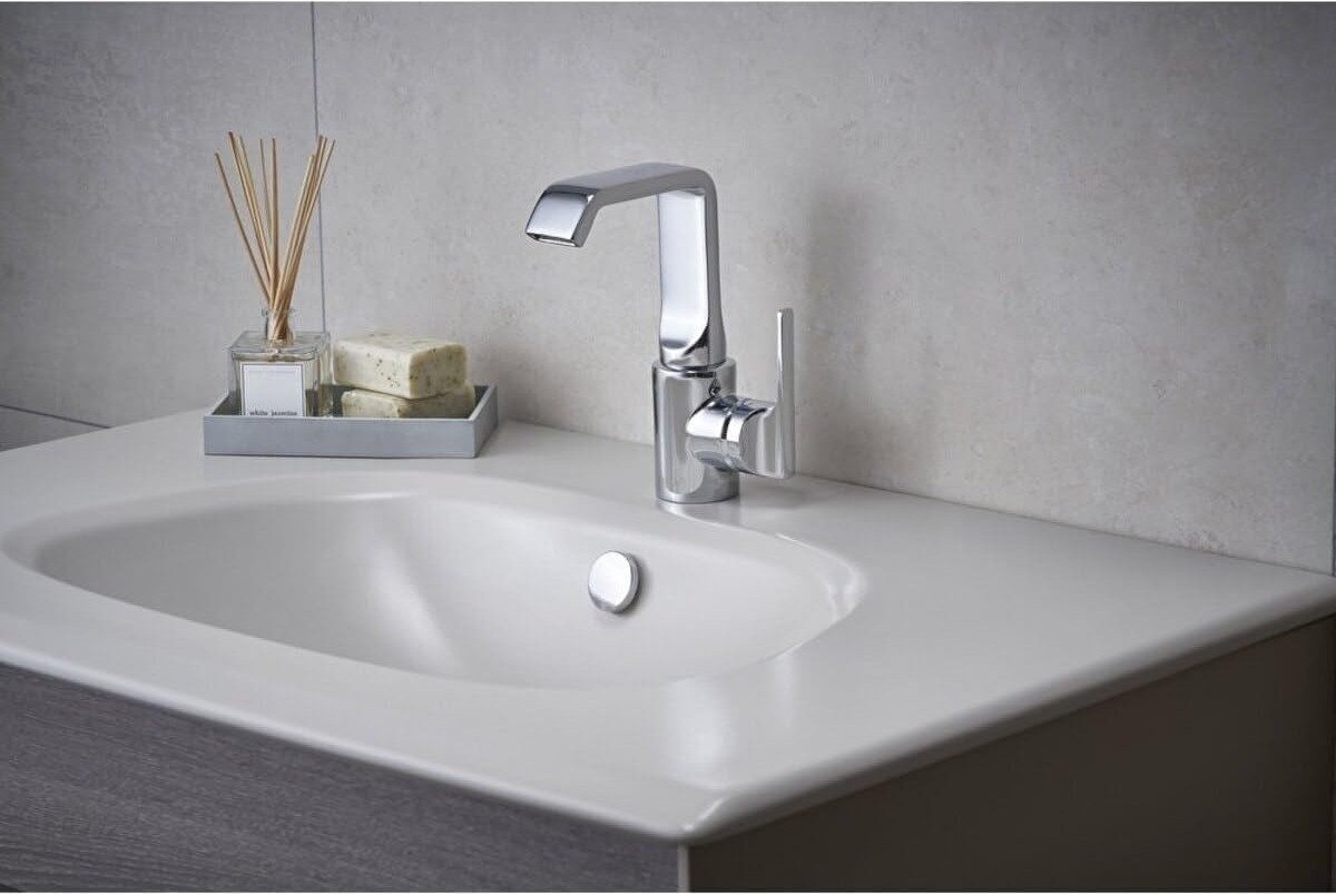 Suit U A42469 Yüksek Lavabo Bataryası, 245 mm Yükseklik, 5 L/dk Su Akışı, Krom
