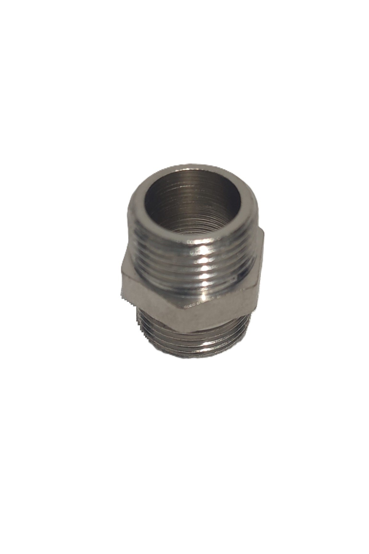 2'Li Paket 3/8" Sarı / Krom Dişli Nipel Dn10 - Chrome Nipple