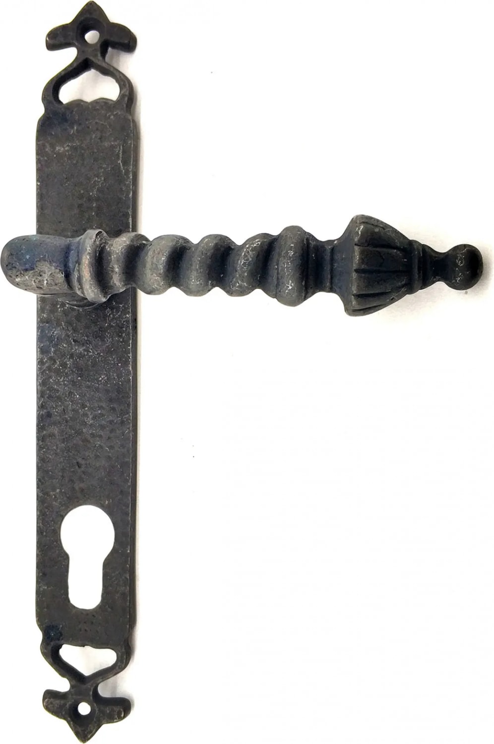 Antika Tarz Dekoratif Pirinç Burma Yale Kapı Kolu - 247X35 Mm, Oksit