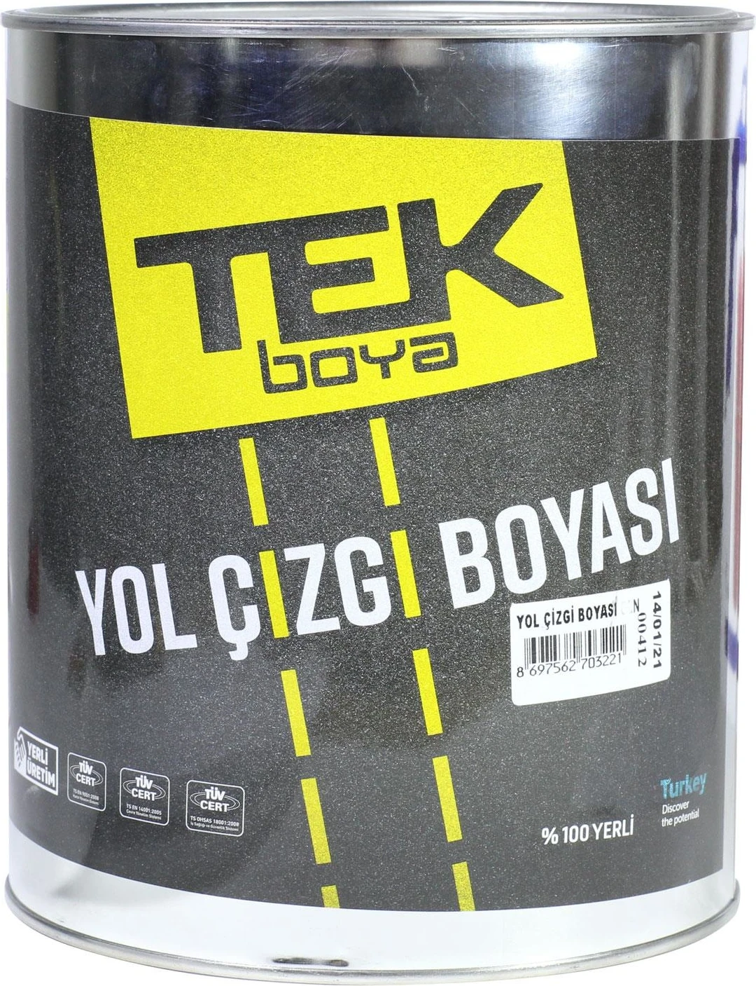 Boya Yol Çizgi Asfalt Boyası 3 kg Beyaz