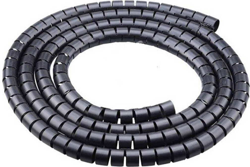 Ø30 Kablo Koruyucu ve Düzenleyici Spiral(5mt)(Siyah)