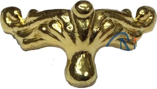 Köşe Etekli Sandık Ayağı, Kutu Ayak 1,5 cm - Sarı