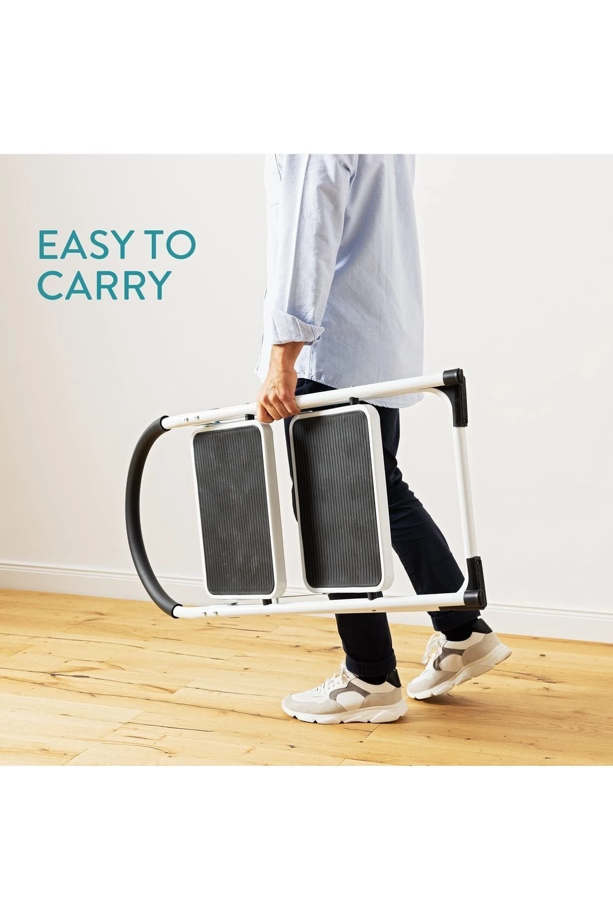 Katlanabilir Ev Ofis Için Merdiven Katlanır 2 Basamaklı Metal Kütüphane Mutfak Merdiveni