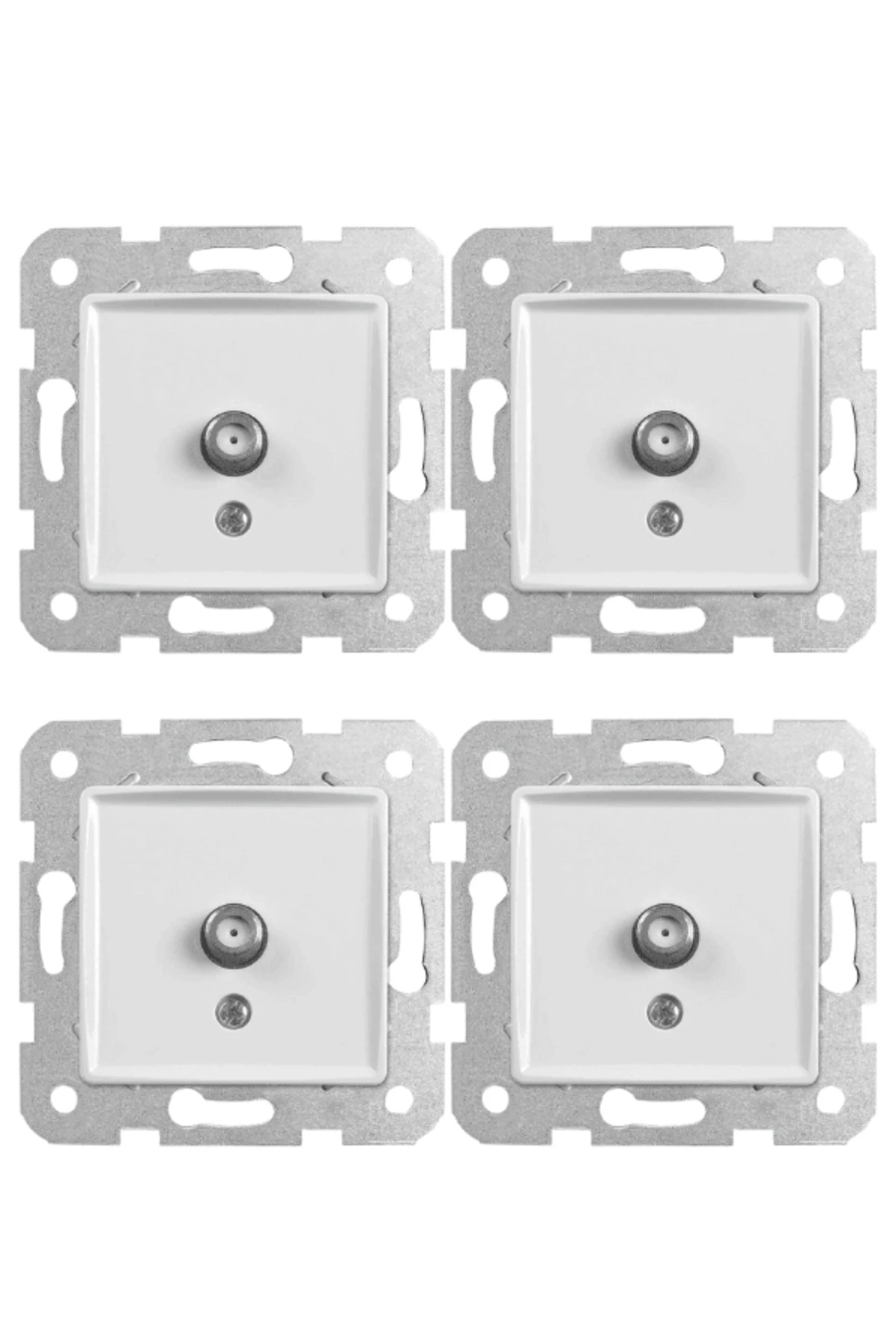 Viko Linnera Uydu Prizi F Konnektörlü Sonlu (Çerçeve Dahil) 90440096 (4 Adet)