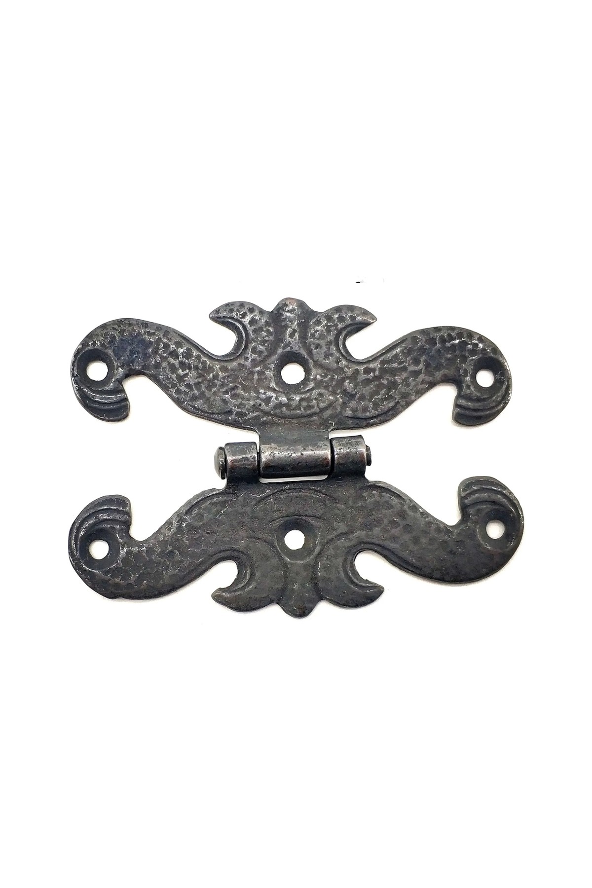 Antika Tarz Dekoratif Pirinç Kelebek Menteşe - 63x45 Mm, Oksit