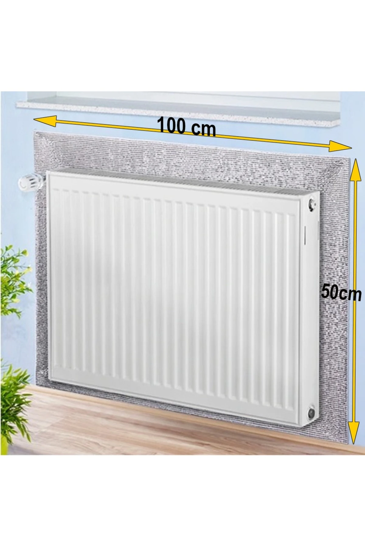 2 Adet Isı Yalıtım Levhası 3 mm Petek Arkası Kalorifer Radyatör Arkası İzolasyon Plaka