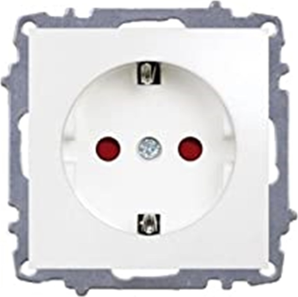 Zena Beyaz Çocuk Korumalı Topraklı Priz